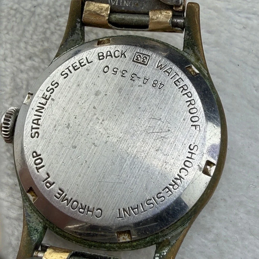 Rudolph's Dependable Watch 17 Jewels Manual Mens 6.25in NON WORKING